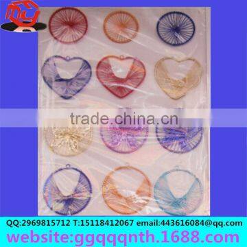 Christmas Ornaments Lamp Accessories Pentagram Five Petals Quincunx Wire Mesh Earrings Hanging Pendant