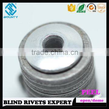 HIGH QUALITY OPEN END MANUFACTURER PROTRUDING CROWN HEAD ALUMINUM POP PEEL TYPE RIVETS photo-5