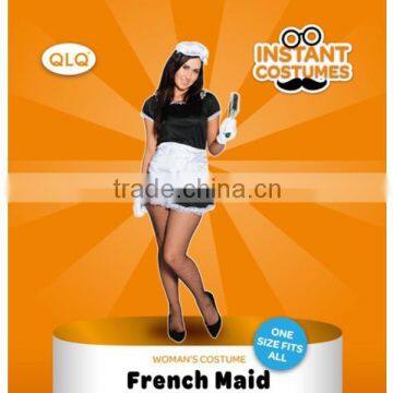 Halloween Carnival Party Cheap sex maid dress french maid costume