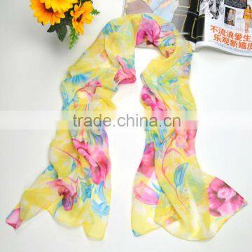 Fashion ladies long chiffon scarf