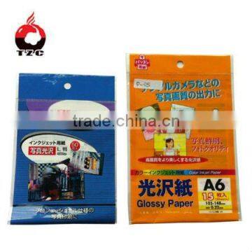 Glossy paper A6 size chuck bag