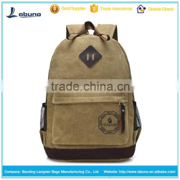 2016 wholesale Retrostyle school vancas leisure hiking cotton fashion outdoor backpack bags                        
                                                                                Supplier's Choice