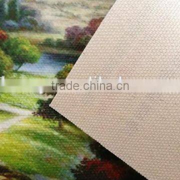 Solvent Glossy Cotton Canvas yellow back Digital printing 330gsm 16S*16S