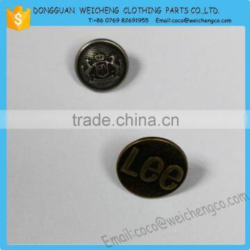 Wholesale Metal Button for Garment/High Quality Newest Garment Accessories Button for Jeans