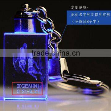 Hot Sale Whosale Constellation Crystal Keychain