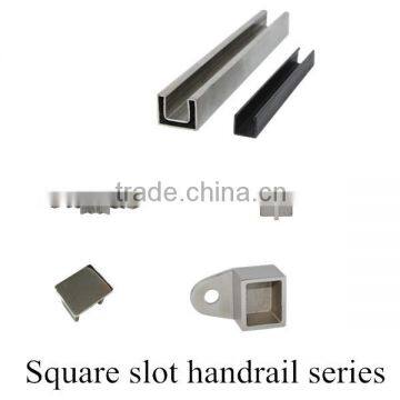 Stainless Steel Tube Suppliers Glass Railing Slotted Pipe Handrail photo-2