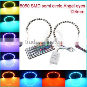 Vans Cars White Angel Eye Halo Head Light18smd 21smd 24smd 27smd for vw Angel Eye Headlights in Cars