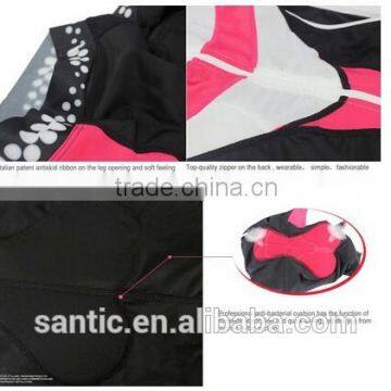 Santic Triathlon Skinsuit Women Singlet Skin Cycling Padded Tri Suit Clothing photo-5