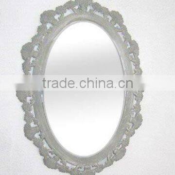 110703WE-Oval metal framed wall mirror