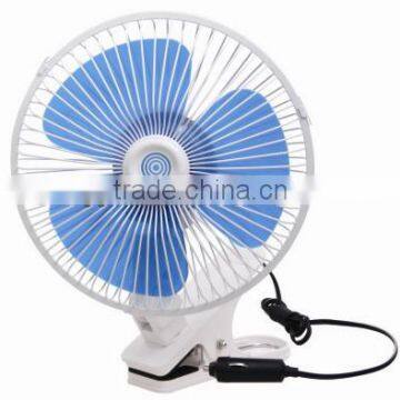 with gimbal and clip 360 degree oscillating car fan