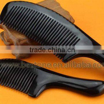 Real Cow OX Horn Hair Comb With Handle photo-4