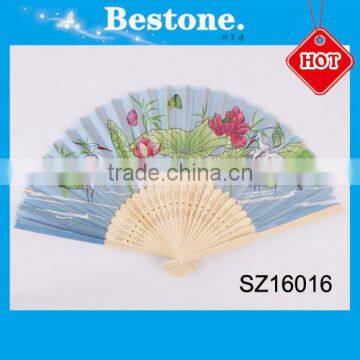 Promotion gift custom printed plain paper hand fans