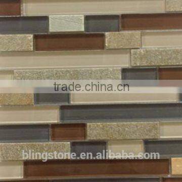 China mosaic tile and mosaic designs (crystal glass)