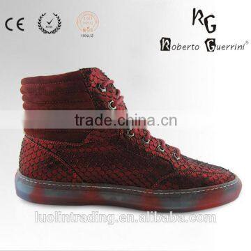 2015 Python Skin Pattern Red Color Sneaker photo-4