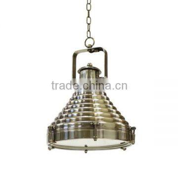 Silver Heavy Maritime Pendant Searchlight nautical hanging lamp- night lamp- decorative lamp