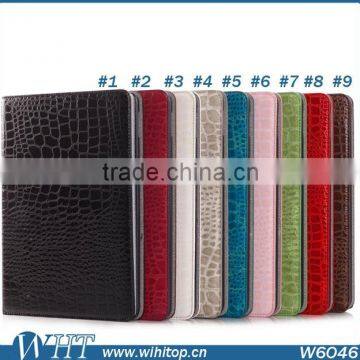 Crocodile Skin Leather Cover for iPad Air 2 Smart Case