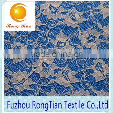 100 Polyester white gauze thin lace fabric for African clothing