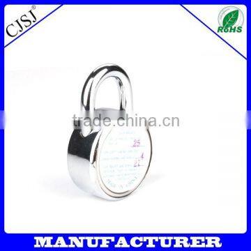 2016 hot sale nice design zinc alloy round padlock combination lock                        
                                                Quality Choice