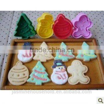 2015 Hot sell Promotional Christmas Plastic cookie cutters