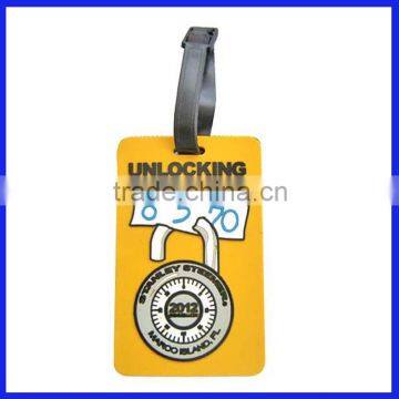 new design quick sellable soft PVC luggage tag