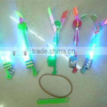 Led light up arrow helicopter night flyer