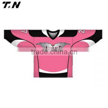 high quality womens team italy pink hockey jersey