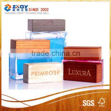 new style hanging car perfume bottles with wooden cap