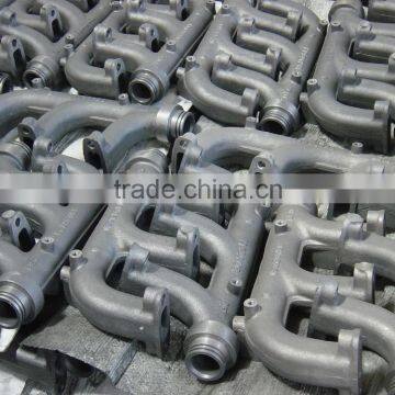 cast exhaust manifold for heavy diesel engine