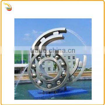 Outdoor Stainless Steel Water Fountain Sculpture For Decoration