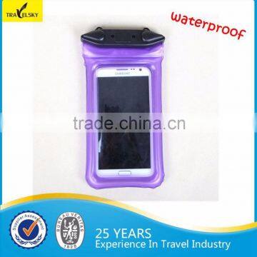 Travelsky small pvc waterproof zip lock bag for mobile phone