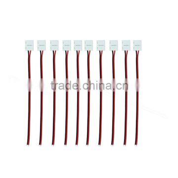 10mm 2pin Connector For 5050 5630 Single Color LED Strip LED PCB Board Connector Wire