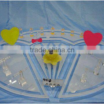 Jewelry package display Ring display earring display|white Acrylic ring display, earring display-Gemstone jewelry Manufacturer