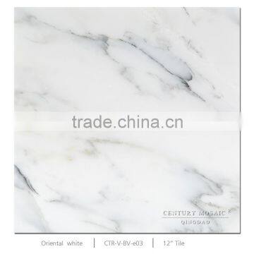 premium oriental white marble tile design for kitchen backsplash tiles