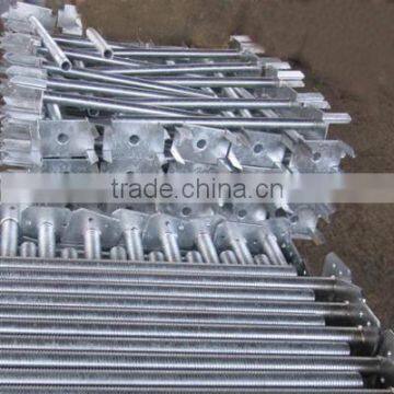q235 steel screw jack base scaffolding screw jack base