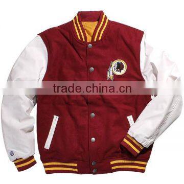 New Stylish Wool Leather Varsity Jackets / casual jacket / basket ball jacket 9055