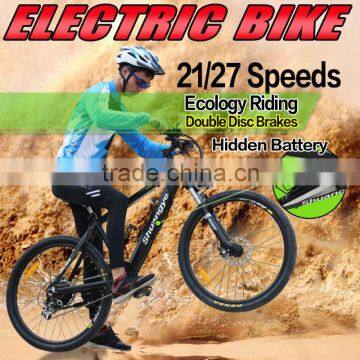 26 inch hidden battery mountain light electric bike