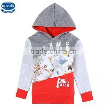 (A5671D)Wholesale clothes 18M-6Y children boy cheap winter hoodie frozen garments latest design 100%cotton warm winter hoodie