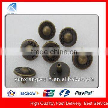 YX2192 Custom Decorative Metal Handbag Button Rivets