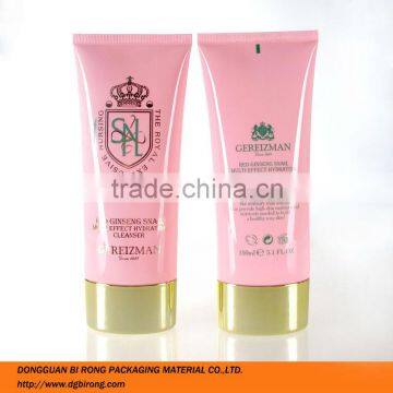 Large Pink Oval Packaging Tubes for Cosmetics