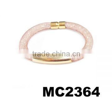 popular plastic mesh tube magnetic bracelet magnetic clasp wholesale