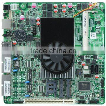 Atom D525 four Gigabit Ethernet routing software firewall motherboard M5V