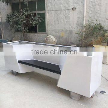 Shopping Mall fibreglass planter seat/ outdoor plaza seating