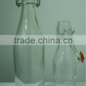 250ml swing top glass water bottle