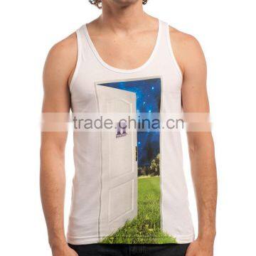Wholesale polyester hot selling fitness singlets