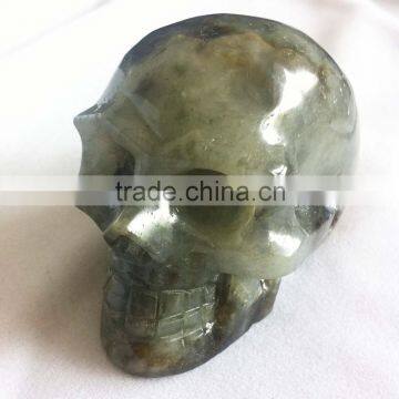 Natural Labradorite Skull Gemstone Handicraft photo-2