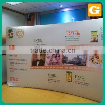 Promotional Curved spandex tension banner factory