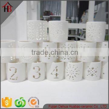 wholesale various white ceramic candle holder