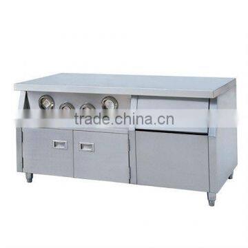 Kitchen Island With Stainless Steel Top 304#