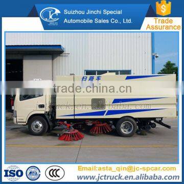 Hot and Famous right hand drive power broom cleaning sweeper truck for sale
