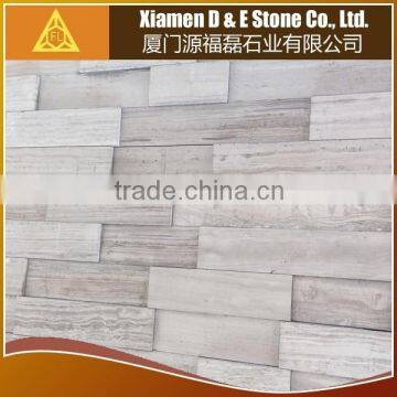 Wooden White Marble 3D Wall and Floor Tile